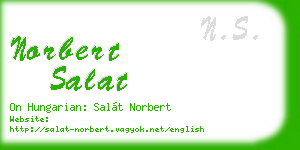 norbert salat business card
